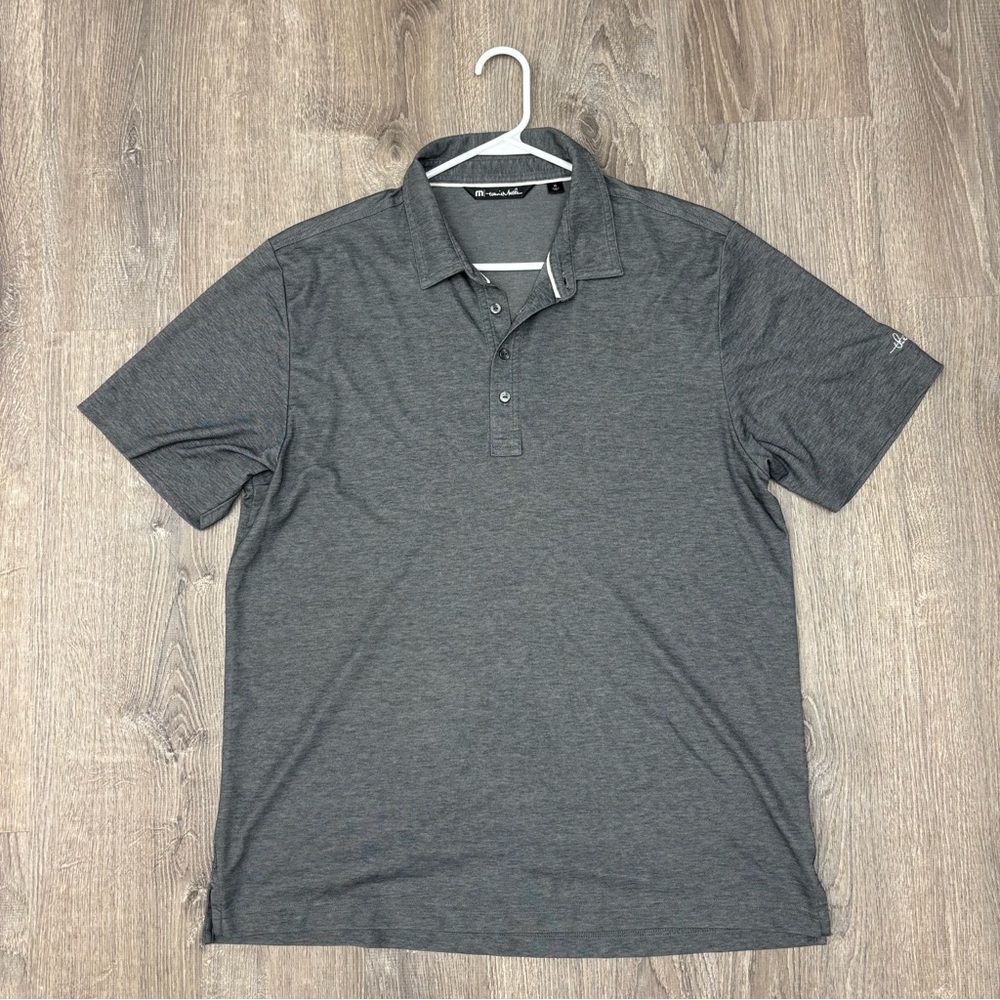 Men's TravisMathew‎ Gray Performance Polo Shirt - Size XL - Like New Condition!
